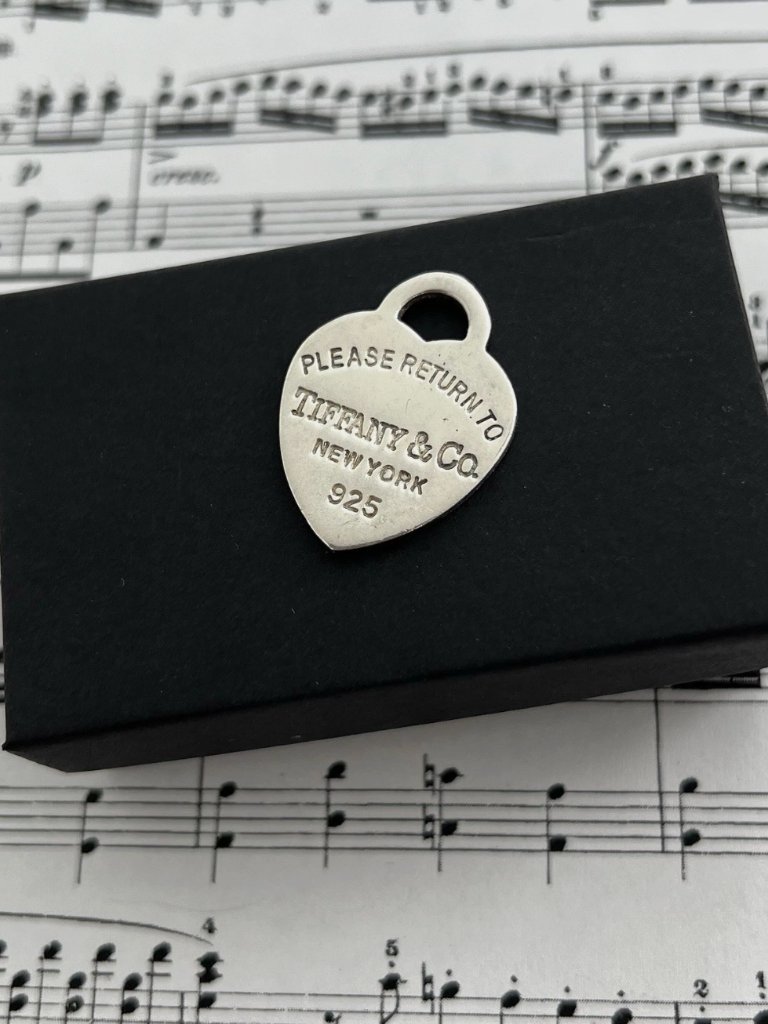 Sale Now-Tiffany & Co .925 Sterling Silver Heart Tag Charm
